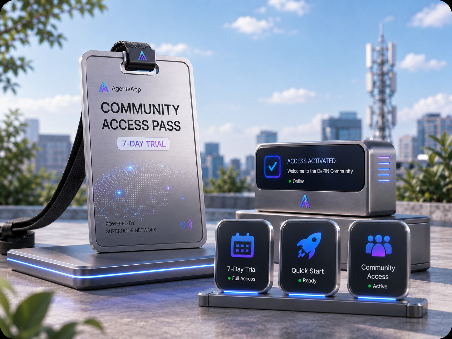 Free Trial ve community access görevleri